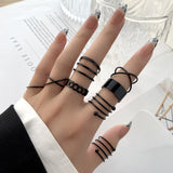 Gothic Punk Ring Set