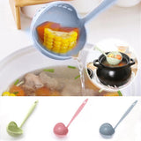 New two-in-one heart-shaped Spoon with Strainer, For Liquid Food, Canned Food, Soup, Noodle, Ramen, Curry, etc.