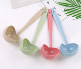 New two-in-one heart-shaped Spoon with Strainer, For Liquid Food, Canned Food, Soup, Noodle, Ramen, Curry, etc.