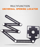 Universal Angle Measuring Ruler, with Tile Hole Locator