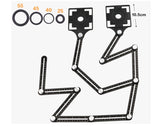 Universal Angle Measuring Ruler, with Tile Hole Locator