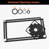 Universal Angle Measuring Ruler, with Tile Hole Locator