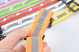 Glowing stripped pattern LED pet collar for night safety