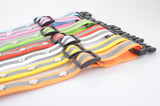 Glowing stripped pattern LED pet collar for night safety