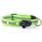 Glowing stripped pattern LED pet collar for night safety