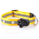 Glowing stripped pattern LED pet collar for night safety