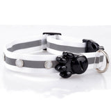 Glowing stripped pattern LED pet collar for night safety