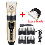 Creamy Gold wireless electric ultra-low noise pet trimmer