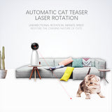 LED laser pet toy with multi-angle adjustment