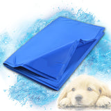 Pet cooling non-toxic mat with gel pad cushion