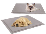 Pet cooling non-toxic mat with gel pad cushion