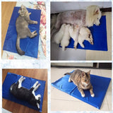 Pet cooling non-toxic mat with gel pad cushion